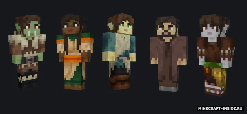 Human Villagers - Fantasy Races — Minecraft resurs pak, rasm 2