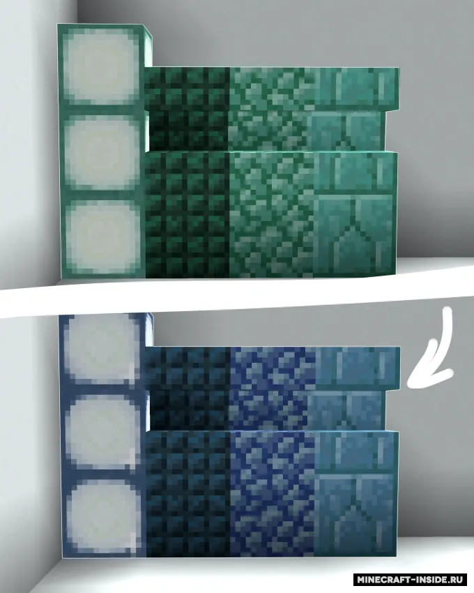 Better Prismarine | blue — Minecraft resurs pak, rasm 2