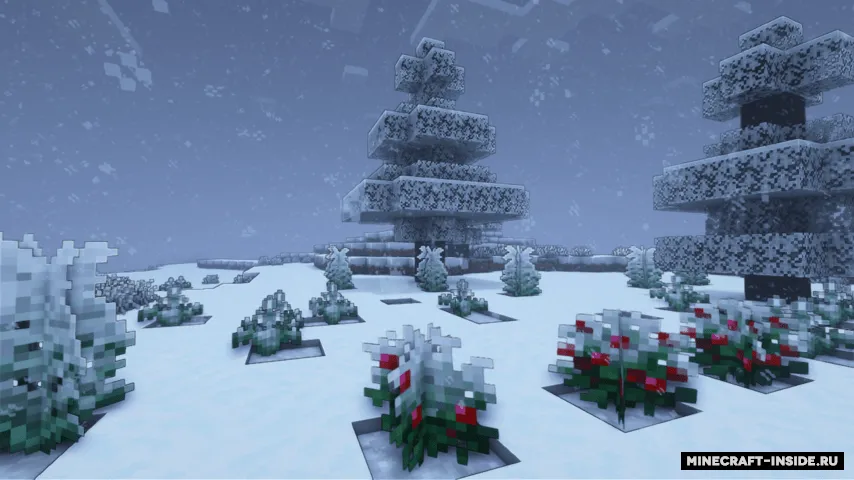 Winter Foliage — Minecraft resurs pak, rasm 5
