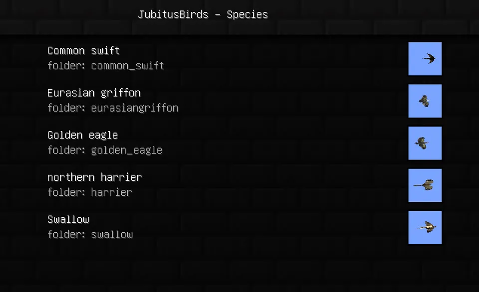 Jubitus birds — Minecraft mod, rasm 3
