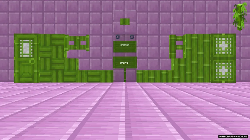 Green Bamboo Blocks — Minecraft resurs pak, rasm 2