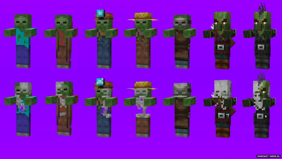 Better Zombies — Minecraft resurs pak, rasm 2
