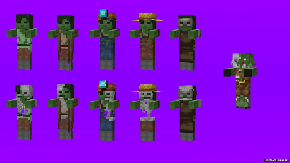 Better Zombies — Minecraft resurs pak, rasm 3