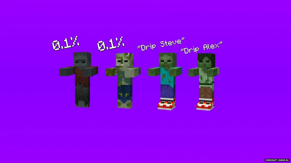 Better Zombies — Minecraft resurs pak, rasm 4