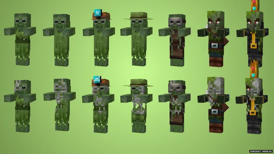 Better Zombies — Minecraft resurs pak, rasm 5