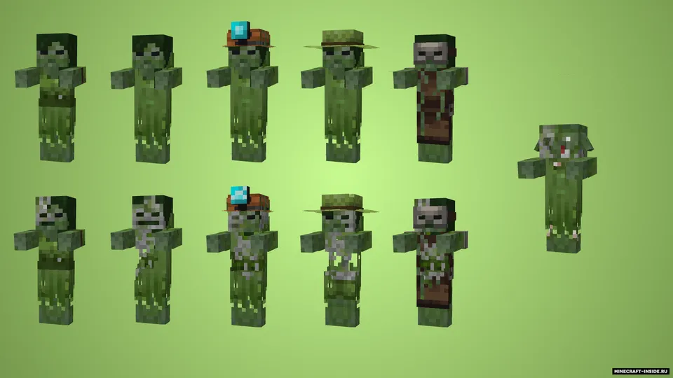 Better Zombies — Minecraft resurs pak, rasm 6