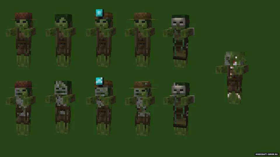 Better Zombies — Minecraft resurs pak, rasm 8
