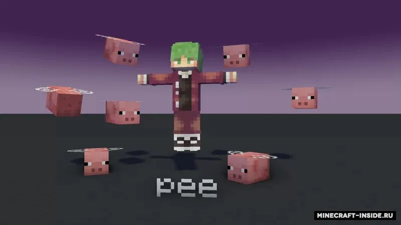 Pee — Minecraft resurs pak, rasm 2
