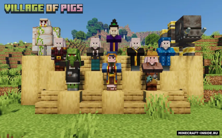 Village of Pigs — Minecraft resurs pak, rasm 2