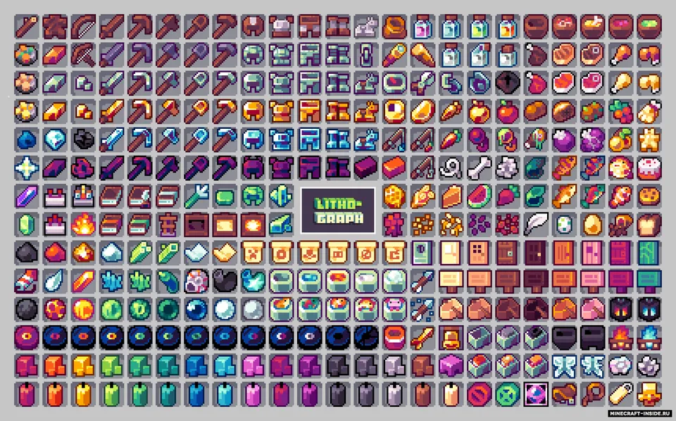 Lithograph — Minecraft resurs pak, rasm 6