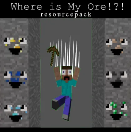 Where is My Ore Resourcepack — Minecraft resurs pak, rasm 1