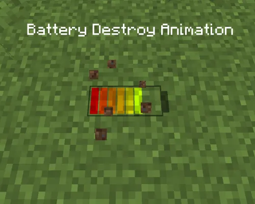 Battery Destroy Animation — Minecraft resurs pak, rasm 1