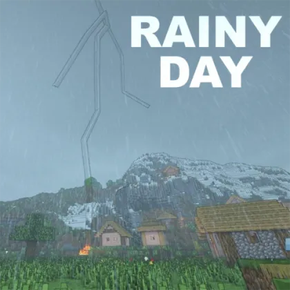 Rainy Day — Minecraft resurs pak, rasm 1