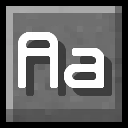 HD font — Minecraft resurs pak, rasm 1