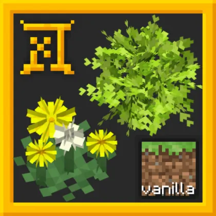 XeKr flowers leaves model — Minecraft resurs pak, rasm 1