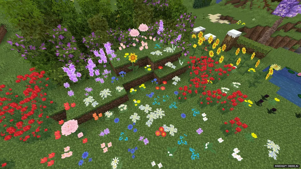 XeKr flowers leaves model — Minecraft resurs pak, rasm 2