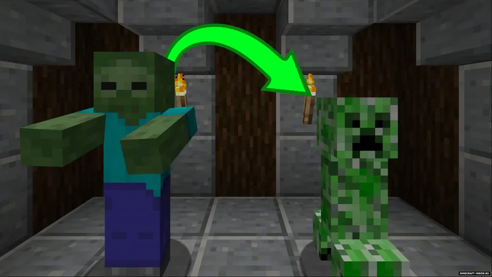 Creepers to Zombies — Minecraft resurs pak, rasm 2