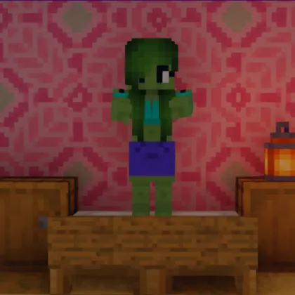 Girl Zombies — Minecraft resurs pak, rasm 1
