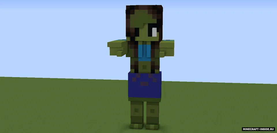 Girl Zombies — Minecraft resurs pak, rasm 2