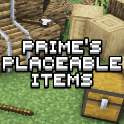 Prime's Placeable Items — Minecraft resurs pak, rasm 1