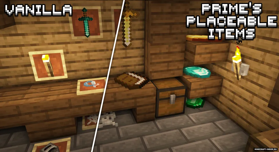 Prime's Placeable Items — Minecraft resurs pak, rasm 2