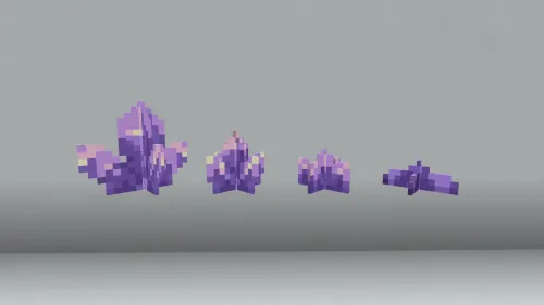 Amethysts in 3d — Minecraft resurs pak, rasm 1