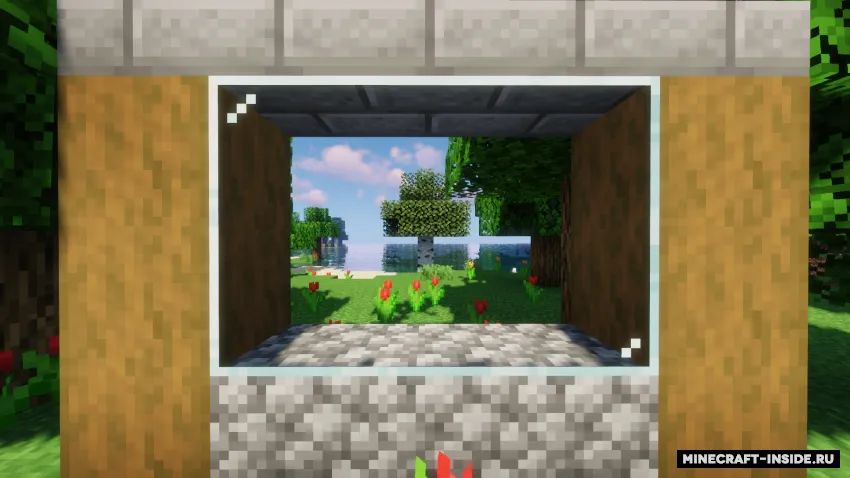 Clean Connected Glass — Minecraft resurs pak, rasm 2