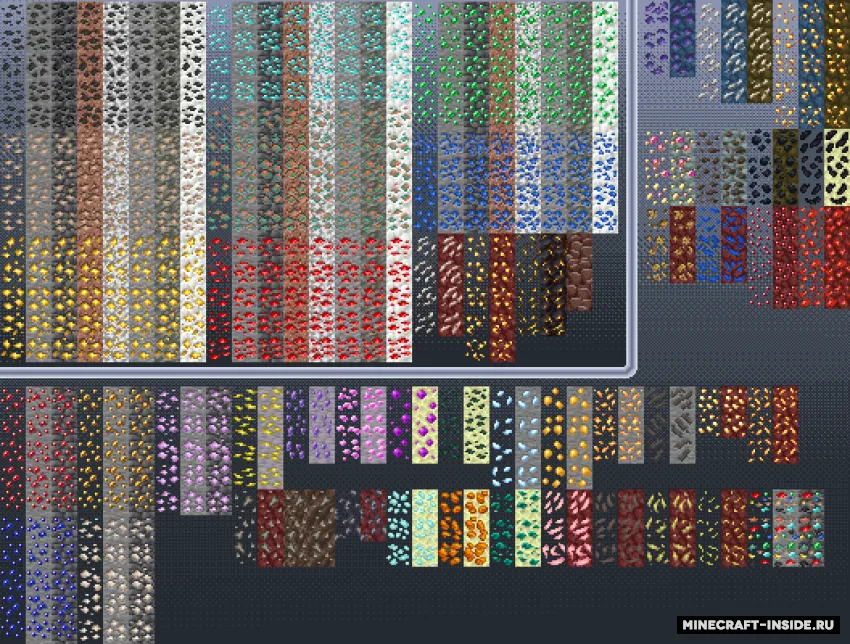 Ore Variants — Minecraft resurs pak, rasm 2