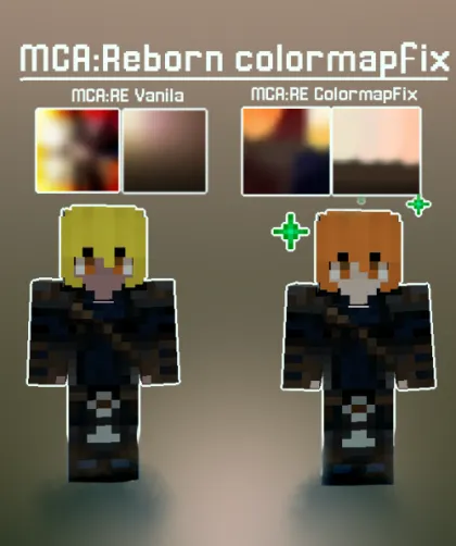 MCA:Reborn ColormapFix — Minecraft resurs pak, rasm 1