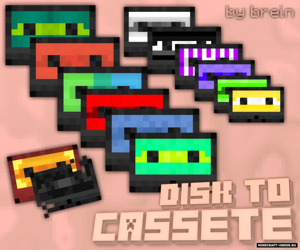 Disk to Cassettes — Minecraft resurs pak, rasm 2