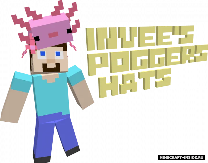 Invee's Poggers Hats — Minecraft resurs pak, rasm 2