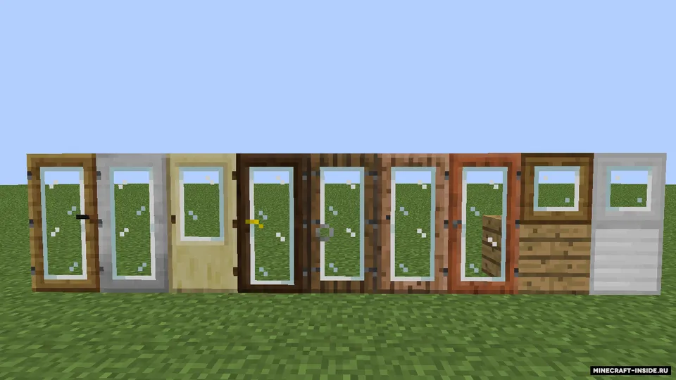 Shaffof eshiklar va lyuklar — Minecraft resurs pak, rasm 2