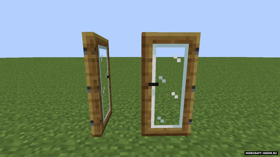 Shaffof eshiklar va lyuklar — Minecraft resurs pak, rasm 3