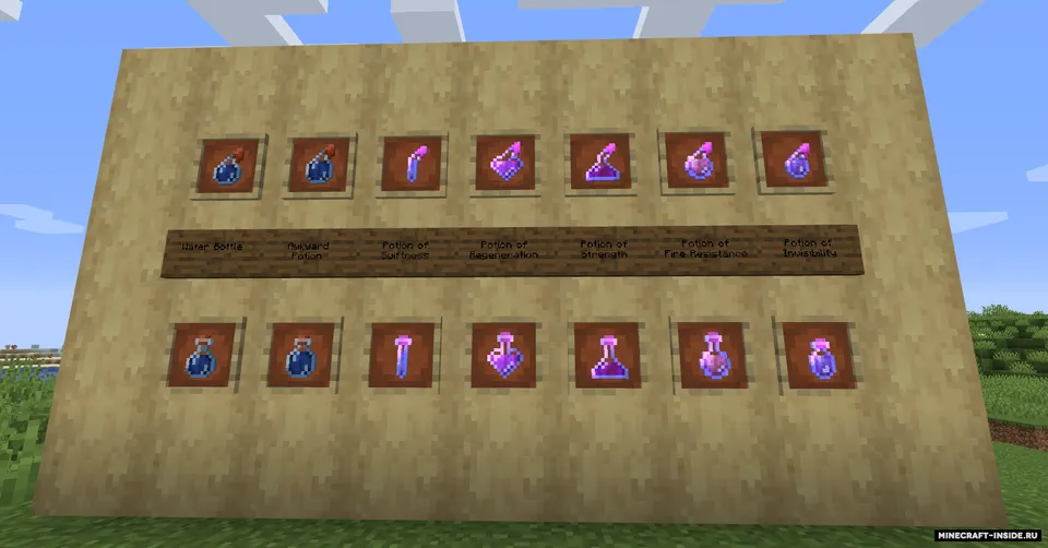 Potion Bottles Plus — Minecraft resurs pak, rasm 5