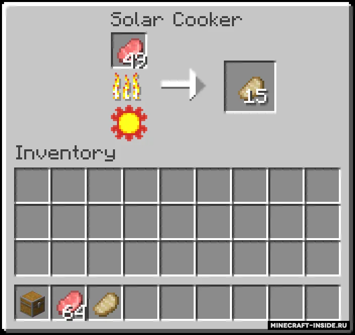 Solar Cooker — Minecraft mod, rasm 3