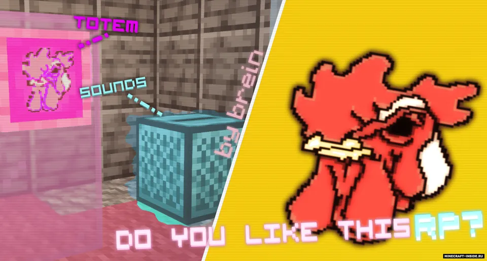 Richard Mask Totem ( Hotline Miami ) — Minecraft resurs pak, rasm 2