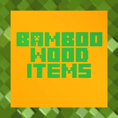 Bamboo-Wooden Items — Minecraft resurs pak, rasm 1