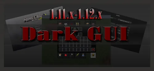 Dark GUI — Minecraft resurs pak, rasm 1