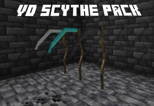 VD Scythe Pack 3D — Minecraft resurs pak, rasm 1
