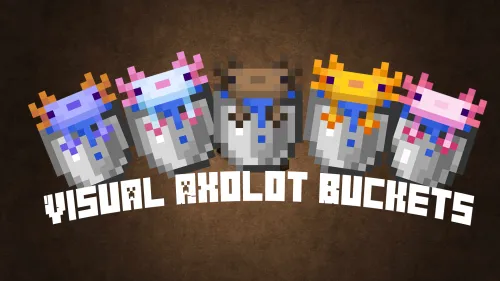 Visual Axolot Buckets — Minecraft resurs pak, rasm 1