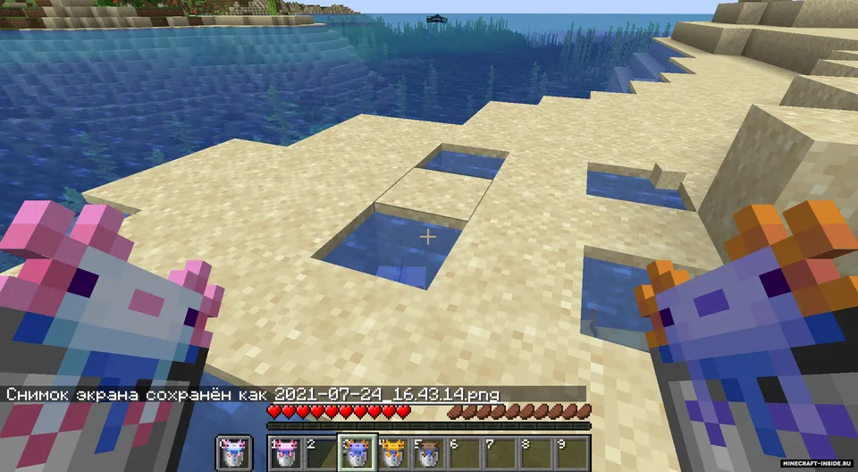 Visual Axolot Buckets — Minecraft resurs pak, rasm 2