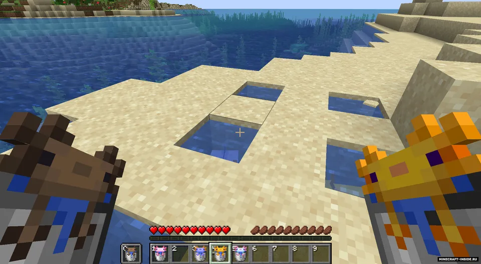 Visual Axolot Buckets — Minecraft resurs pak, rasm 3