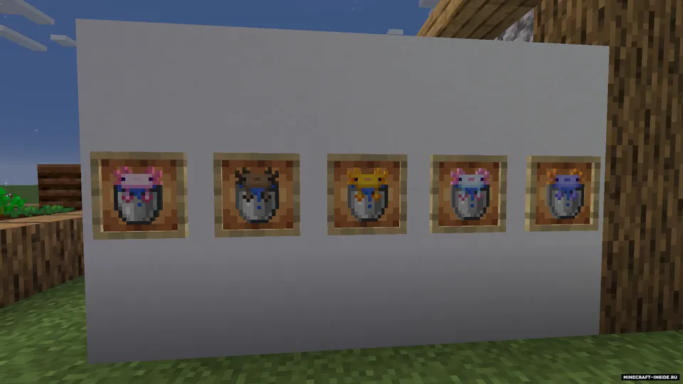 Visual Axolot Buckets — Minecraft resurs pak, rasm 4
