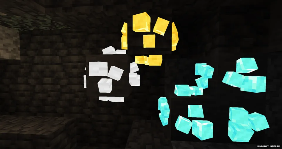 Better 3D Ores — Minecraft resurs pak, rasm 3