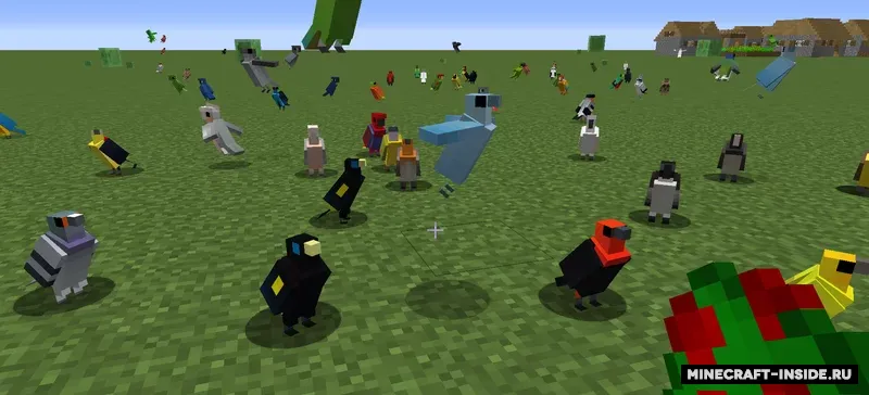 130 colorful birds skins / To'tiqushlar variatsiyalari ko'p — Minecraft resurs pak, rasm 2