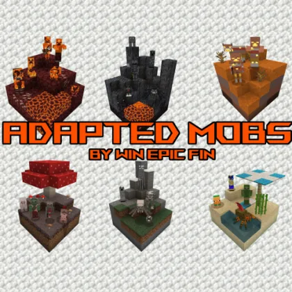 Adapted Mobs — Minecraft resurs pak, rasm 1