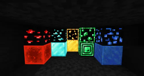 Glow Ore + items — Minecraft resurs pak, rasm 1