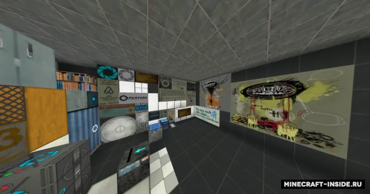 Aperture Science Texture Pack — Minecraft resurs pak, rasm 2