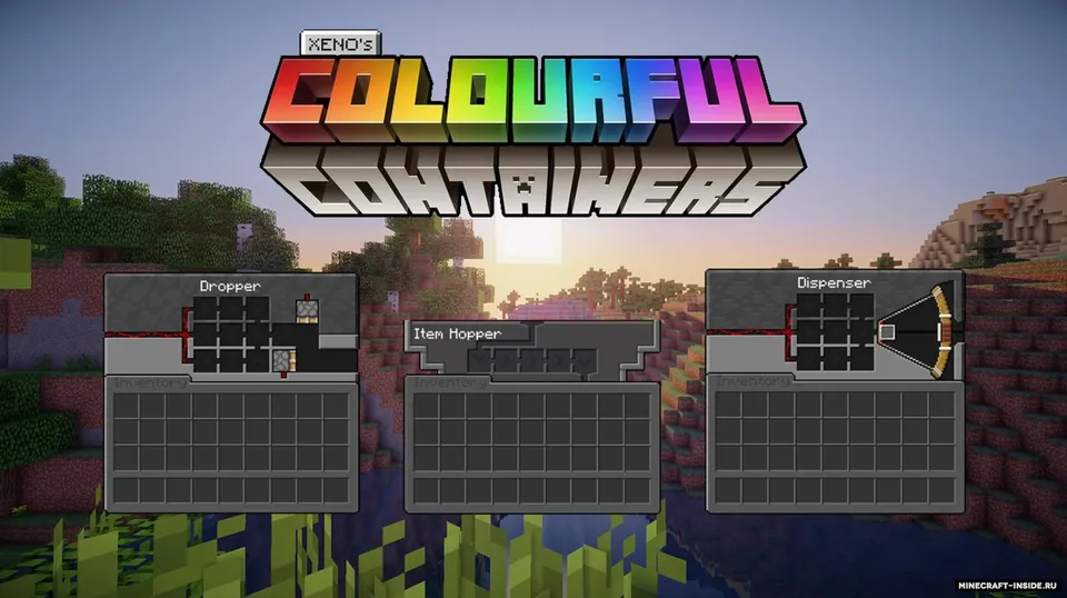 Colourful Containers Dark Mode GUI — Minecraft resurs pak, rasm 3