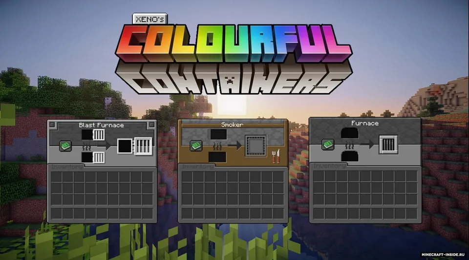 Colourful Containers Dark Mode GUI — Minecraft resurs pak, rasm 5